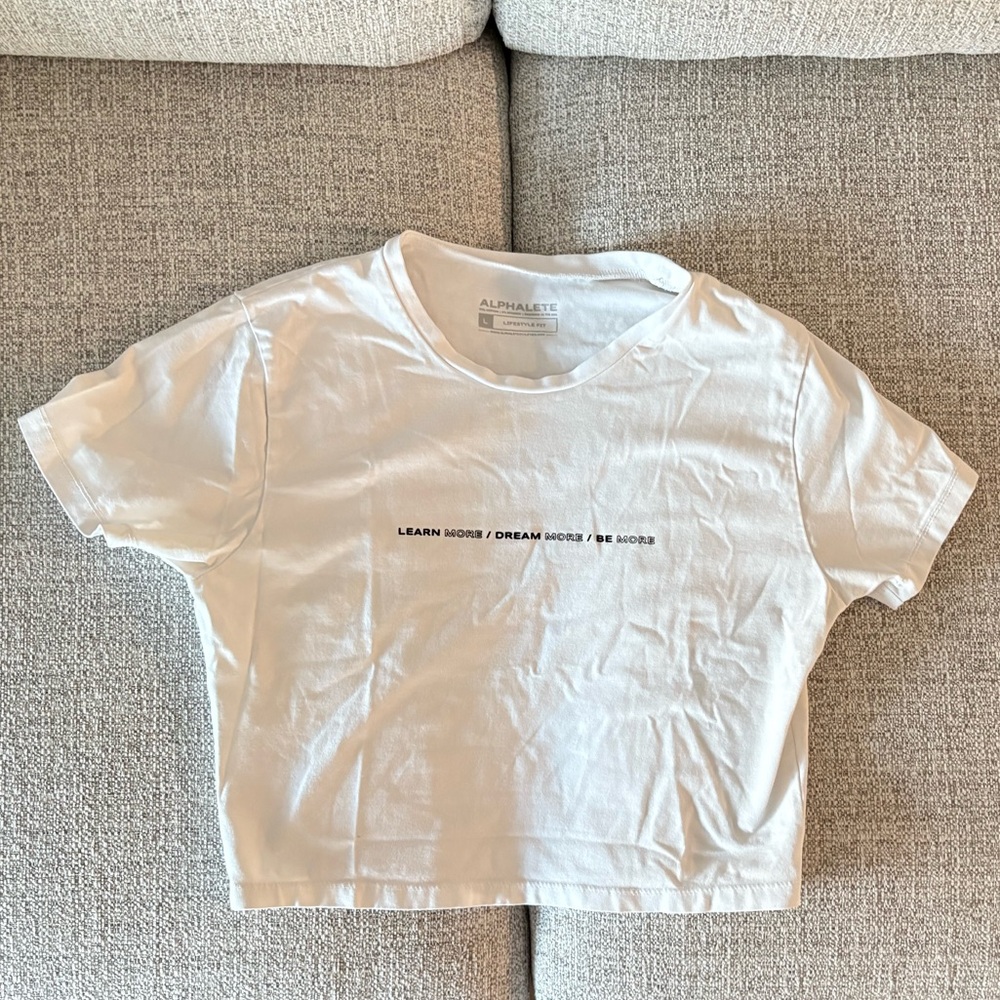 Alphabets Cropped Tee